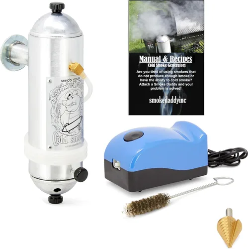 Miniatura 8 de Big Kahuna - Generador de humo frío con adaptador de parrilla de cerámica, cuerpo de aluminio resistente fabricado en Estados Unidos, incluye