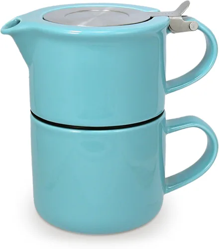 Miniatura 15 de FORLIFE Té para uno con infusor de 14 onzas, grafito negro