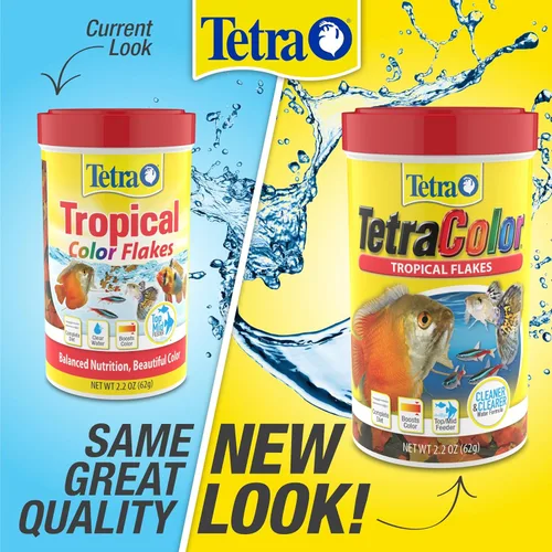 Miniatura 8 de TetraColor Tropical Flakes, Alimento para Peces que Realza el Color, Dieta Nutricionalmente Equilibrada para Peces Tropicales, 2.2 oz