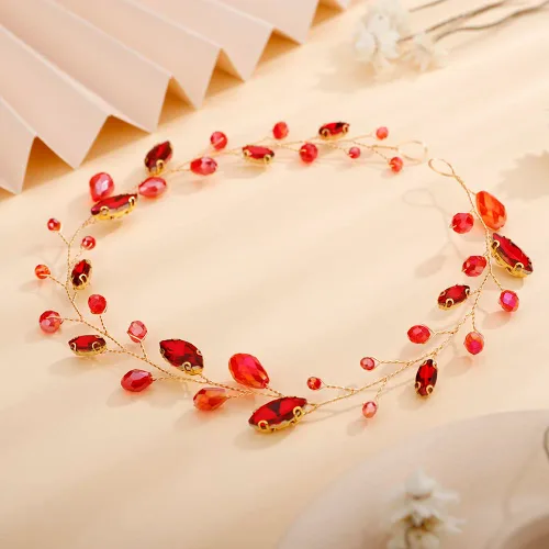 Miniatura 6 de Teyglen Diadema larga de diamantes de imitación para novias, tocados vintage para mujeres, fiestas, bailes, cumpleaños (negro)