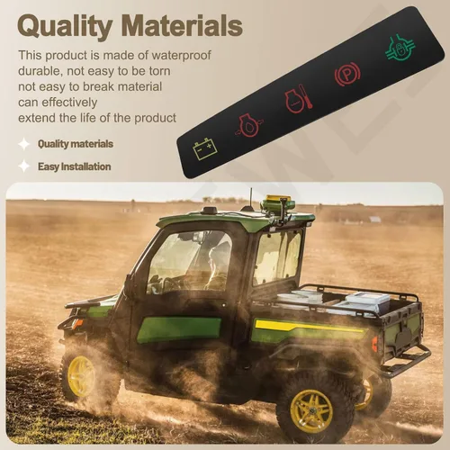 Miniatura 6 de M117670 - Calcomanía para panel de salpicadero, etiqueta indicadora de panel de instrumentos compatible con vehículos utilitarios John De-ere 4X2