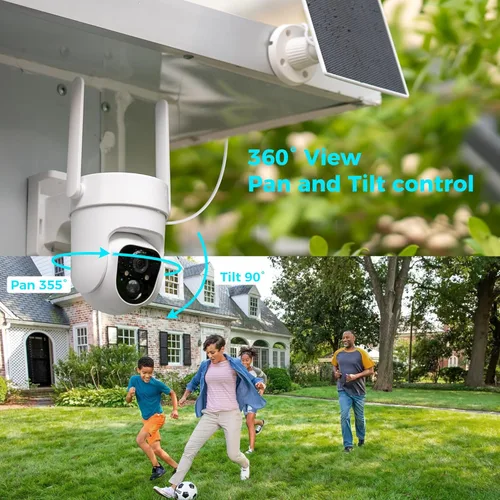 Miniatura 12 de Cámara de seguridad solar inalámbrica Vicohome 2CQ4 2K AI para exteriores, cámara alimentada por batería, visión nocturna a color, audio