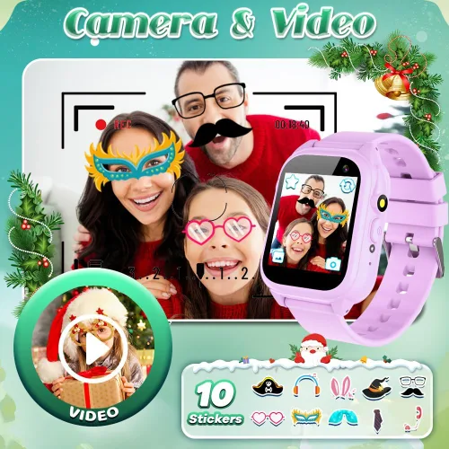 Miniatura 5 de Tywop Reloj inteligente impermeable para niños, reloj inteligente para niños y niñas de 3 a 12 años, juguetes de aprendizaje, regalos de cesta
