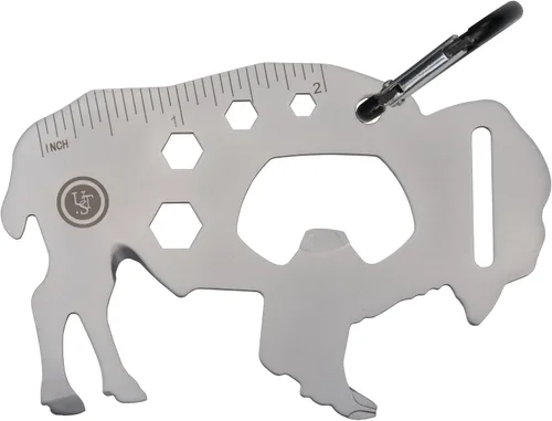 Miniatura 17 de UST Tool-a-Long - Mosquetones multiherramienta con construcción duradera y compacta de acero inoxidable para senderismo, kayak, campamento, viajes