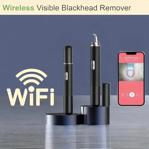 Miniatura 3 de Removedor de puntos negros con cámara, herramientas de eliminación de puntos negros visuales WiFi con luces blancas/azules para iPhone, teléfonos