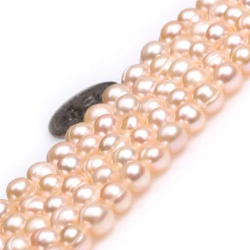 Miniatura 22 de Cuentas de perlas cultivadas de agua dulce para hacer joyas, piedras preciosas naturales semipreciosas de 0.433-0.472 in, redondas, color negro, 15