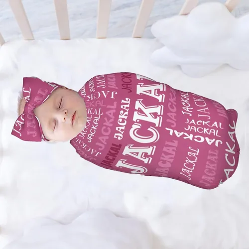 Miniatura 2 de Juego de canastillas personalizadas para niños y niñas, suave manta personalizada para bebé de 0 a 3 meses para recién nacido Color-01