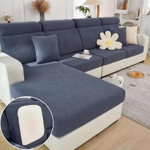Miniatura 14 de Jonuiony Funda universal para sofá, funda de sofá resistente al desgaste, funda de sofá modular en forma de L, funda de diván separado para sofá