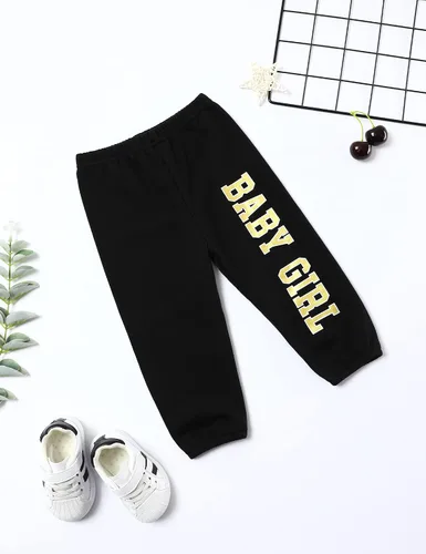 Miniatura 7 de Menglang Conjunto de sudadera corta con capucha y pantalones para niña pequeña para otoño e invierno