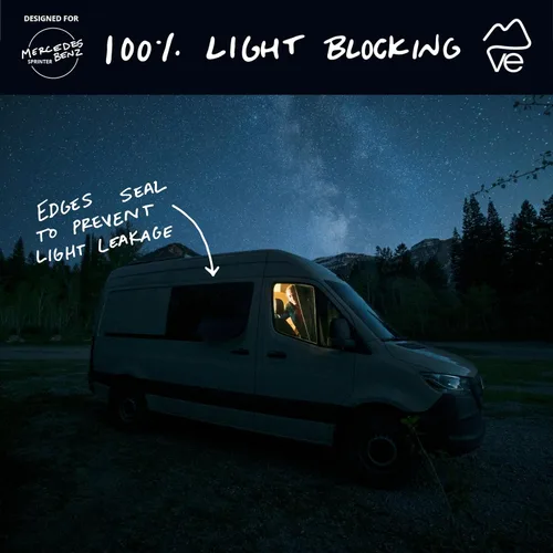 Miniatura 4 de VanEssential Cubierta Magnética Aislante para Ventana de Oscurecimiento Total Diseñada para Puerta Corredera Mercedes-Benz NCV3 y VS30 con Marco