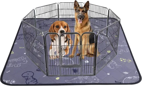 Miniatura 31 de IEUUMLER EU007 - Almohadillas lavables para perros, paquete de 2, antideslizantes e impermeables, reutilizables, para entrenamiento de cachorros