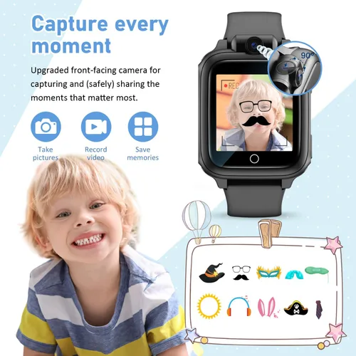 Miniatura 2 de Awatty Reloj Inteligente para Niños, Reloj para Niños con 26 Juegos Cámara Grabadora de Video Música Alarma Calculadora Calendario Linterna