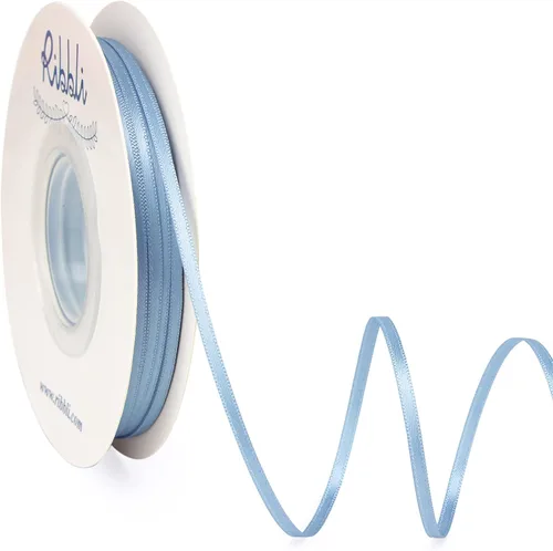 Miniatura 9 de Ribbli - Cinta de satén de doble cara dorada, 1/8 pulgadas x 50 yardas, uso para ramo de lazos, envoltura de regalos, decoración de tarjetas