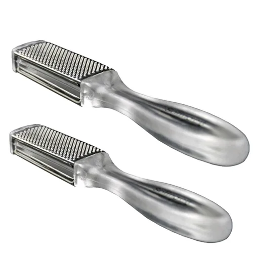 Miniatura 5 de Hiibaby® Pedicura del removedor de piel seca muerta dura del pie del pie del metal de la manija clara del callo del archivo 2 del callo