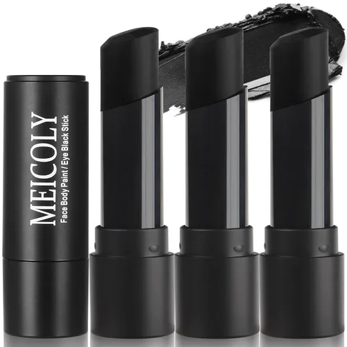 Miniatura 29 de MEICOLY Barra de maquillaje para ojos negros azul real, impermeable para béisbol, sóftbol, fútbol, lacrosse, barra de pintura corporal y facial azul