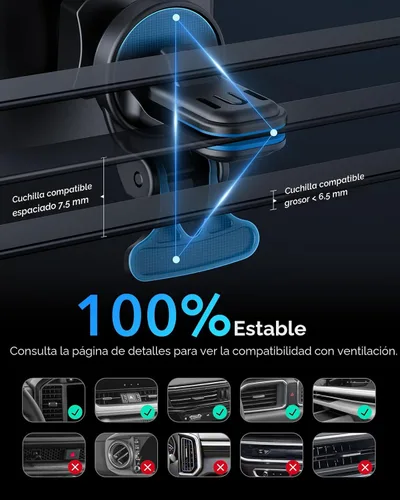 Miniatura 5 de ESR para Montura de Cargador de Coche MagSafe, Cargador de Coche Inalámbrico Magnético de 15W, para Carga de Coche MagSafe, Montura de Soporte