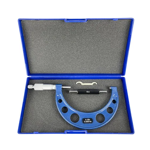 Miniatura 13 de HFS (R) Micrómetro exterior de 0-1" con precisión de 0.0001", yunque de carburo y escala grabada con láser