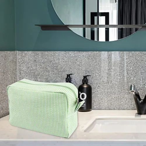 Miniatura 4 de Bolsa de cosméticos de sirsaca, bolsa de maquillaje grande de viaje con cierre de cremallera, organizador de cosméticos de sirsaca para mujeres