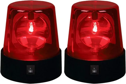 Miniatura 10 de Luz estroboscópica LED giratoria de 360 grados con efecto de escenario intermitente para DJ, funciona con pilas, lámpara giratoria para fiesta