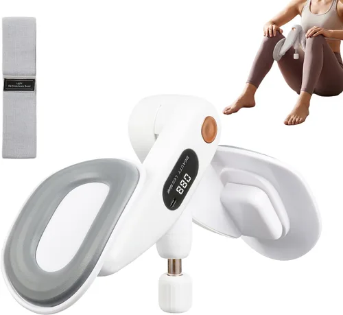 Miniatura 8 de Entrenador interior de muslo y suelo pélvico para mujer, tóner de cadera ajustable con contador LED, ejercitador Kegel multifuncional de escultura