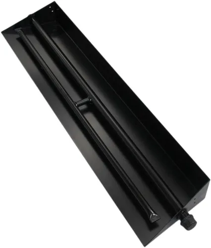 Miniatura 9 de 15"-28" Quemador de sartén para chimenea de gas Quemador de chimenea de gas Hogueras de gas Quemador de leña de propano (15 Pulgadas Dos Tubos)