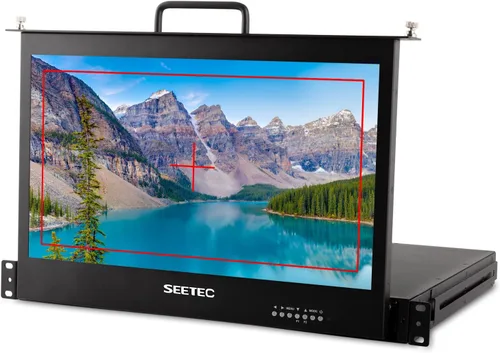 SC173-HSD 1RU Extraer 17.3 Pulgadas Montaje en Rack Producción Broadcast Monitor con 3G SDI HDMI DVI YPbPr 1920x1080 Full HD