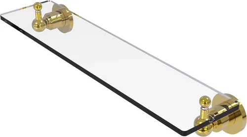 Miniatura 16 de Allied Brass AP-1/16 Astor Place - Estante de cristal con bordes biselados, color negro mate Mate negro