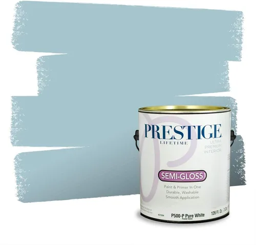 Miniatura 141 de Pintura Exterior + imprimación PRESTIGE, todo-en-uno, 1 galón, acabado mate, color comparable al Valspar* Royal Gray* VS151-Gris real