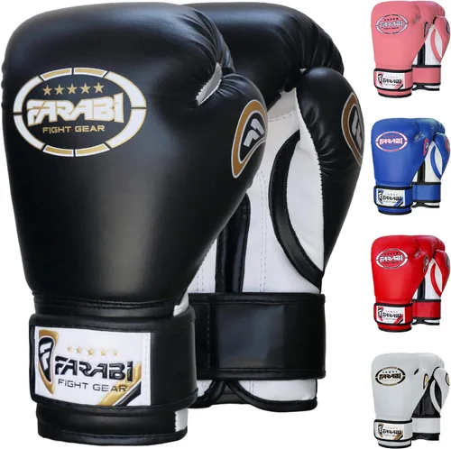 Miniatura 9 de Farabi Sports Guantes de boxeo para niños de 4, 6, 8 onzas, guantes de boxeo para niños, guantes de boxeo juveniles, guantes de boxeo para niños
