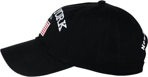 Miniatura 3 de NYFASHION101 Gorra ajustable de perfil bajo bordada con la bandera de Nueva York EE. UU