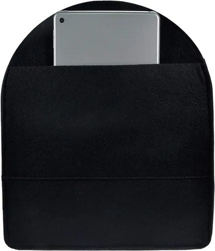 Miniatura 5 de Organizador de mochila de fieltro, organizador de bolso para hombres y mujeres, mochila mochila bolsa de hombro (negro, grande)