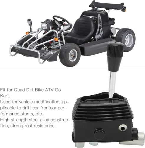 Miniatura 2 de Acouto Palanca de cambios para ATV, palanca de cambios de mano para motocicleta con polaina de goma, aleación de acero para Quad Dirt Bike ATV Go