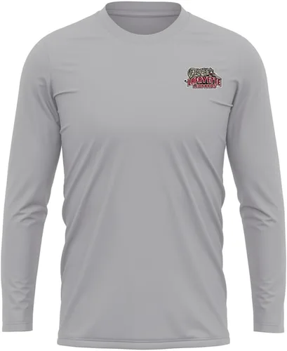Miniatura 158 de Camisa deportiva de manga larga oficial de la NCAA Collegiate para hombre, con logotipo en el pecho izquierdo, colección Athletic Heather