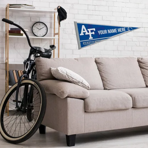 Miniatura 3 de Rico Industries NCAA Air Force Academy Falcons – AF estándar personalizado – Banderín de fieltro suave personalizado de 12 x 30 pulgadas – EZ