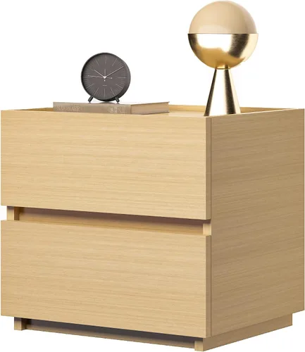 Miniatura 8 de furtble Cómoda apilable de 2 cajones, cubo de almacenamiento multiusos para dormitorio, armario de almacenamiento de estilo rústico para entrada