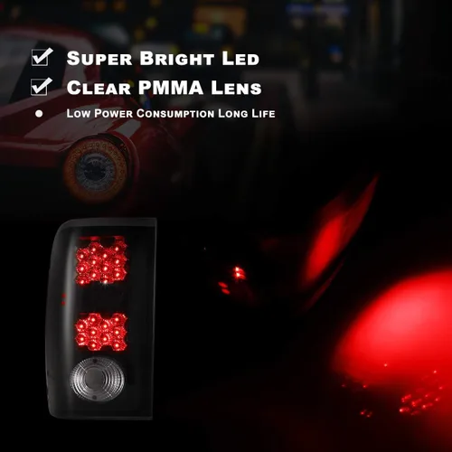 Miniatura 2 de Luces traseras Nixon Offroad para Ford Ranger 2001 2002 2003 2004 2005, lente ahumada (ahumado), excluyendo los modelos STX Humo