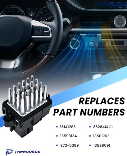 Miniatura 3 de Resistencia de motor soplador compatible con selectos Chevy Silverado Suburban Tahoe Camaro Equinox/GMC Sierra