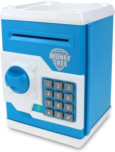 Miniatura 10 de alcancía electrónica para niños, gran juguete de regalo para niños, caja de ahorro de papel con desplazamiento automático, alcancía con contraseña