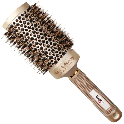 Miniatura 8 de Baasha Cepillo para el cabello, cepillo ventilado para secar con soplado, cepillo de pelo corto para hombre con cerdas con punta de bola, mejor