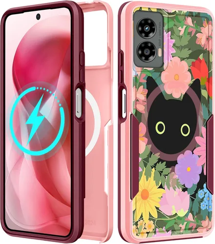 Miniatura 150 de Funda para Moto G 5G 2024 – Compatible con MagSafe para mujeres y niñas, bonita funda protectora magnética para teléfono, diseño femenino Kawaii
