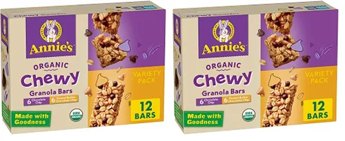 Miniatura 10 de Annie's Barras de granola masticables orgánicas, chispas de chocolate, 12 unidades (paquete de 6)