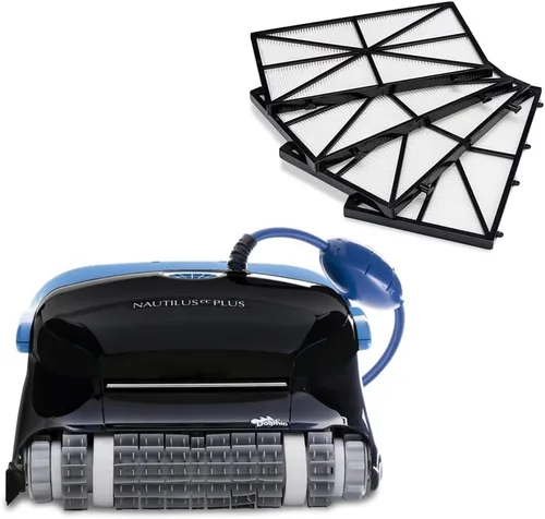 Dolphin Nautilus CC Plus Aspiradora robótica para piscinas operada por Wi-Fi Incluye filtros ultrafinos para una limpieza definitiva, ideal para