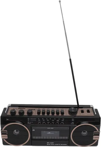 Miniatura 9 de Reproductor de casete portátil, Retro Blueooth, AM FM SW Radio estéreo reproductor de cinta de casete con altavoz grande y conector
