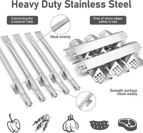 Miniatura 7 de Uniflasy Pieza de repuesto para parrilla Nexgrill 5 quemadores 720-0888 720-0888N, para piezas de repuesto Nexgrill 4 quemadores 720-0830H 720-0830X