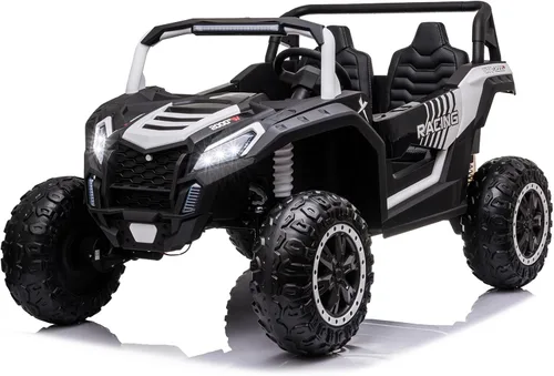 Miniatura 11 de NEWQIDA XXXL Vehículo de juguete de 24 V con batería para niños grandes 4WD Buggy UTV con neumáticos EVA, coche eléctrico para niños con control