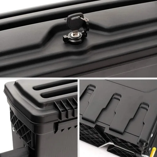 Miniatura 6 de G-PLUS Caja de almacenamiento para caja de camión, caja de herramientas para lado derecho del pasajero, compatible con Toyota Tundra 2007-2020, caja