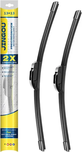 Limpiaparabrisas delantero de 13 + 13 pulgadas compatible con Jeep Wrangler 1997-2006 calidad de fabricante original del equipo, repuesto prémium