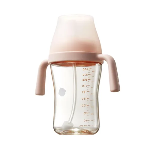 Miniatura 10 de Bc Babycare: vaso para sorber con pezones y asas para niños de 6+ meses, vaso antiderrame para sorber, tazas con pajita para niños pequeños con Beige