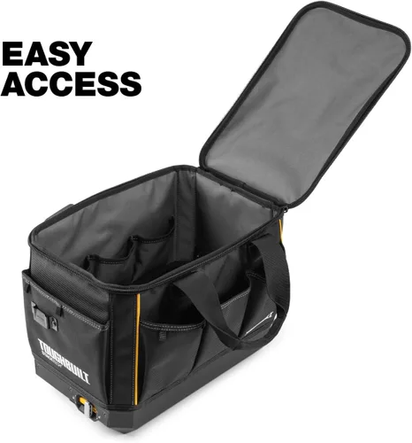 Miniatura 4 de TOUGHBUILT StackTech - Bolsa de herramientas de poliéster negro con cremallera de 11 pulgadas