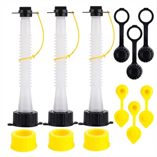 Boquilla de repuesto para latas de gas, diseño mejorado, kit de boquilla de vertido flexible con tapón de junta, tapa de ventilación, tapas de